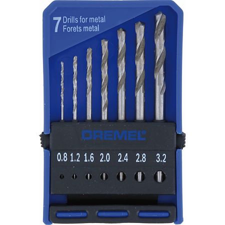 Set 7 burghie Dremel, 0,8 - 3,2 mm
