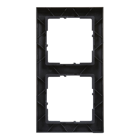 Rama de aparataj Legrand, New Suno, 2 module, PVC, gri inchis