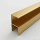 Profil aluminiu tip maner Y, auriu mat, fara perie, 3 m