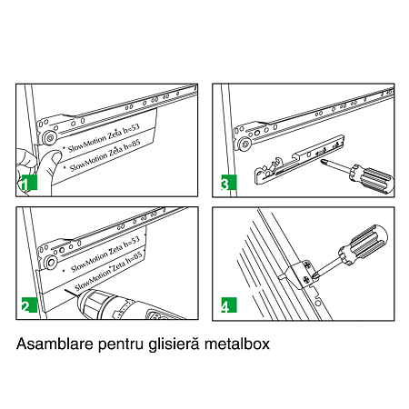 Amortizor Zeta FGV, pentru metalbox