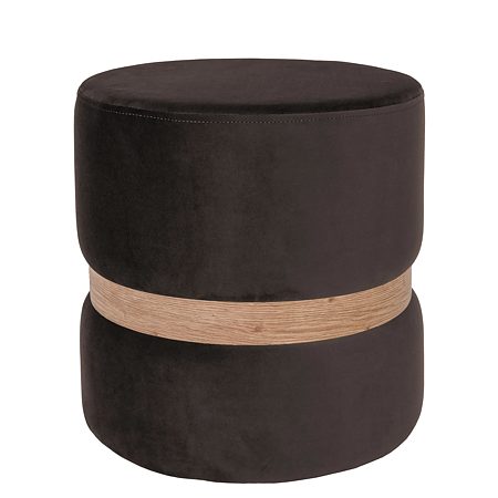 Taburet Ring, inel stejar, stofa maro H48, rotund, 38 x 38 x 40 cm Taburet Ring, inel stejar, stofa maro H48, rotund, 38 x 38 x 40 cm