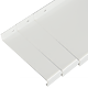 Glaf din aluminiu, alb, 180 x 3000 mm