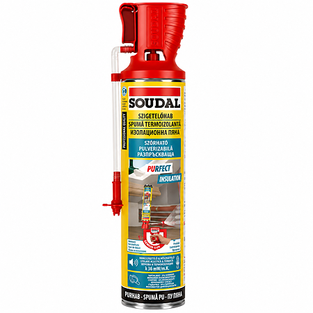 Spuma de termoizolatie pulverizabila Soudal Genius, 700 ml