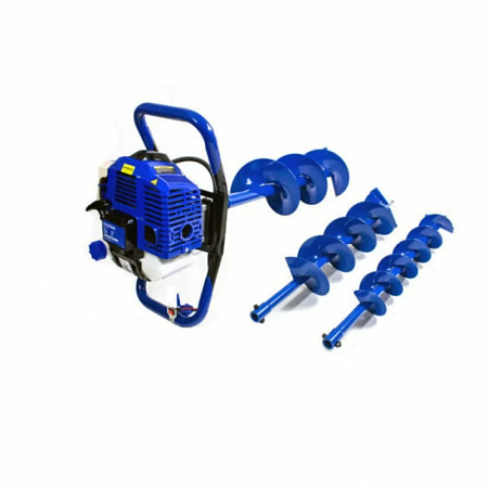 Motoburghiu Hyundai HY-EA520, motor benzina 51.7 CC, 2.2 CP, 7500 rpm, 3 x burghie 100, 150, 200 mm