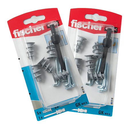 Diblu din nailon cu surub L, Fischer GK, 5 mm, 4,2 x 40 mm, 5 buc