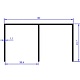 Profil ghidare dublu superior, aluminiu, alb mat, 4 m