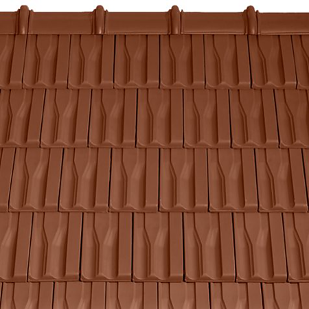 Tigla ceramica Tondach Renoton 9, maro aramiu satinat, 50 x 30 cm