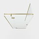 Cabina dus Radaway Essenza Brushed Gold KDJ, culisant, sticla 6 mm, Easy Cleen, 90 x 90 X 200 cm