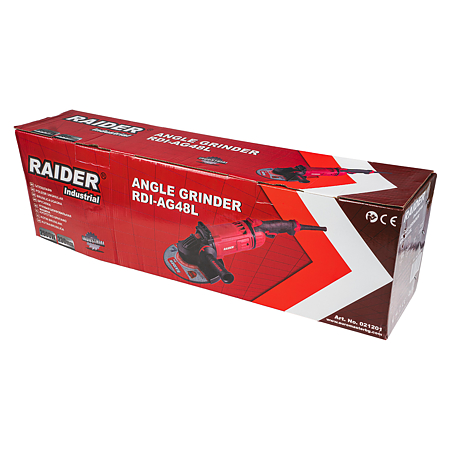 Polizor unghiular Raider RDI-AG48L, 2500 W, 230 mm, 6600 rpm