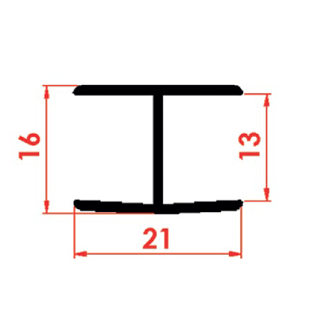 Accesoriu plinta FOL 90238-403, pvc, aluminiu, 21 x 13x 15 mm