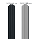 Sipca metalica gard Caretta Vertical Y109, gri RAL 7016, mat structurat, finisaj Fresco Duo, 0.4 mm, 1700 x 86 mm 
