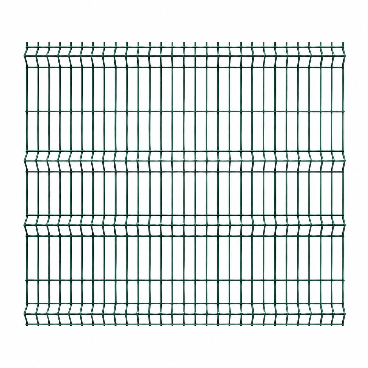 Panou gard bordurat zincat, verde, RAL 6005, 1500 x 2500 mm