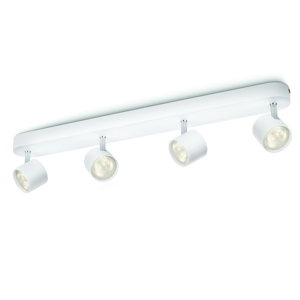 Spot Philips luminos cvadruplu Star bar, 4 x LED, 4,5W, alb