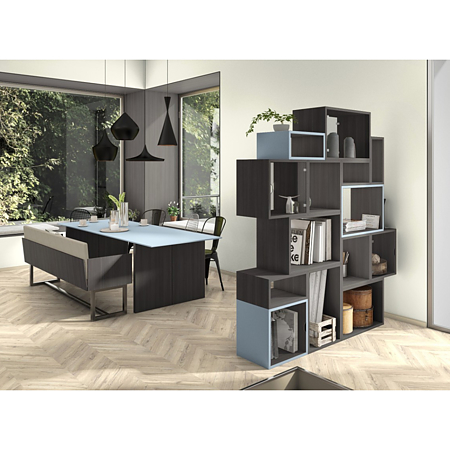 Pal melaminat Egger, Fineline metalic antracit H3190 ST19, 2800 x 2070 x 18 mm