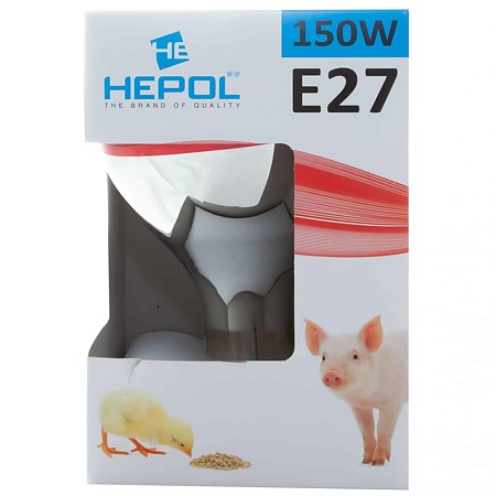 Bec Ecoline Infrarosu E27 150 W Hepol, 220-240V Bec Ecoline Infrarosu E27 150 W Hepol, 220-240V