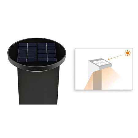 Stalp de iluminat exterior Philips, myGarden Dusk, solar, 1 x LED, IP44, 1W