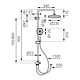 Set dus dual Ferro Vepa, FerroEasyClean, cromat, cap fix Ø235mm, para mobila Ø125 mm, 3 functii, furtun 150 cm