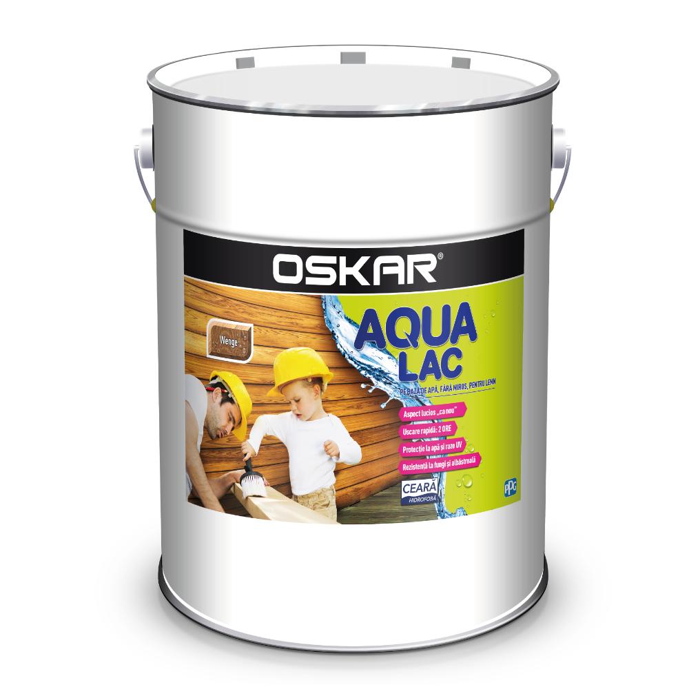 Lac pentru lemn Oskar Aqua, wenge, interior/exterior, 10 l