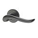 Maner usa interior cu rozeta rotunda Yale Eagle, zinc, negru mat, 121 x 23 x 62  mm