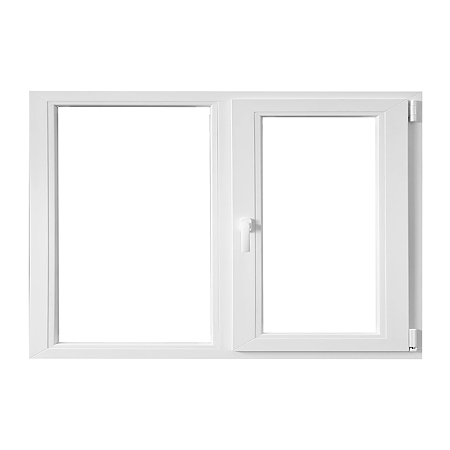 Fereastra PVC, 5 camere, deschidere dreapta oscilobatant, alb, 150 x 100 cm 