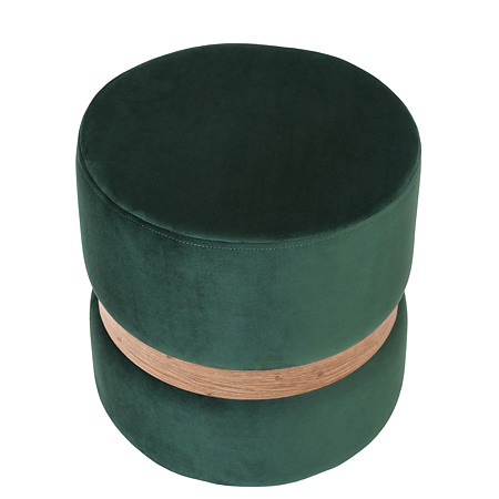 Taburet Ring, inel stejar, stofa verde H56, rotund, 38 x 38 x 40 cm Taburet Ring, inel stejar, stofa verde H56, rotund, 38 x 38 x 40 cm