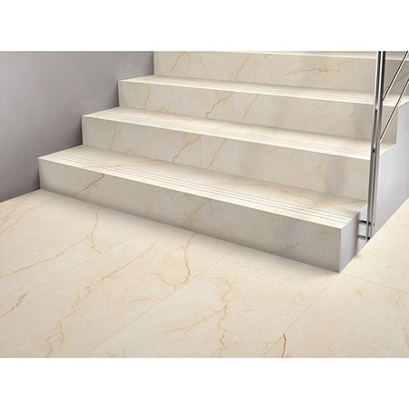 Gresie interior auriu Arezzo Beige Grande, rectificata, glazurata, finisaj lucios, dreptunghiulara, 120 x 60 cm