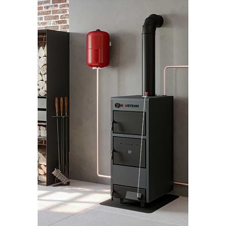 Cazan termic pe combustibil solid Hausterm-MS38, 89 l, 37 kw, 132.8 x 73.5 x 52.2 cm