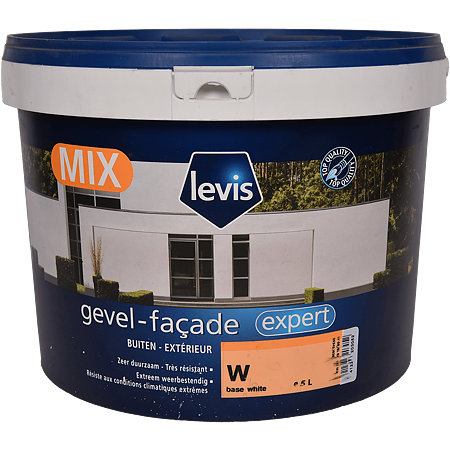 Vopsea acrilica de baza exterior Levis Gevel Expert Mix , alb satin lucios, 5l