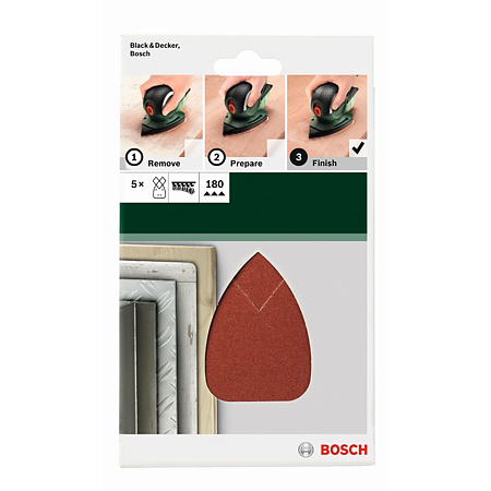 Set 5 foi abrazive Bosch G180, 95 x 135 mm