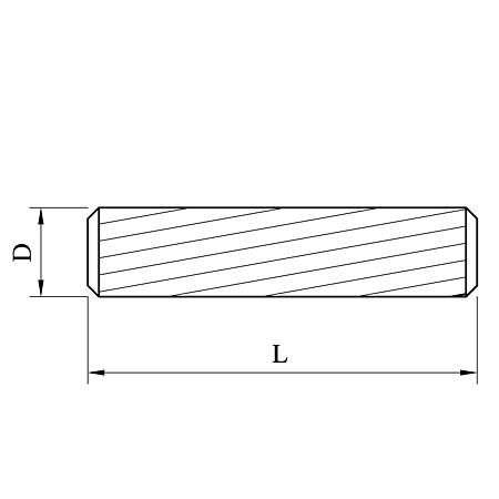 Cep din lemn de fag, 8 x 40 mm Cep din lemn de fag, 8 x 40 mm