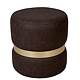 Taburet Ring, inel auriu, stofa maro M612, rotund, 38 x 38 x 40 cm Taburet Ring, inel auriu, stofa maro M612, rotund, 38 x 38 x 40 cm
