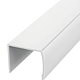 Profil din aluminiu tip U, alb, 2.5 m