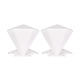 Set colturi interioare profil inaltator blat de bucatarie, plastic, alb, 2 bucati