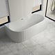 Cada baie freestanding Bali Sanotechnik, montaj dreapta, acryl, ovala, alb, 170 x 80 x 56 cm