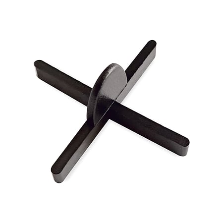 Distantiere tip cruce, pentru placi ceramice, refolosibili, polipropilena, negru, 1.5 mm, 100 bucati