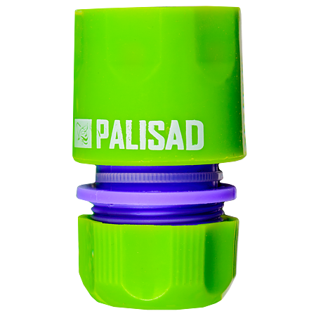 Conector pentru furtun Palisad, 1/2", mov-verde, ABS