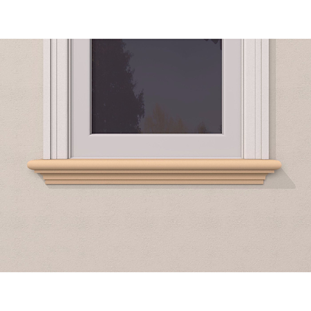 Solbanc decorativ exterior FP205, polistiren EPS 100, 100 x 70 x 2000 mm