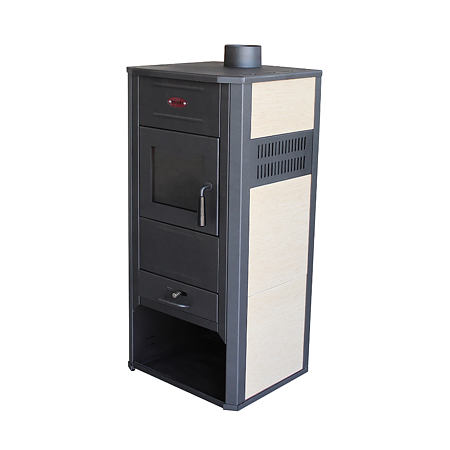 Termosemineu pe peleti Fornello Roma, 22 kW, cu ardere normala, otel Termosemineu pe peleti Fornello Roma, 22 kW, cu ardere normala, otel