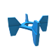Distantier 3D 5502, polipropilena, albastru, 1.5 mm
