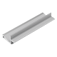 Profil de capat din aluminiu Gola, finisaj anodizat mat, 4 m