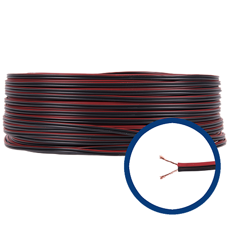 Cablu electric MYUP 2 x 0.75 mmp, izolatie PVC, rotund
