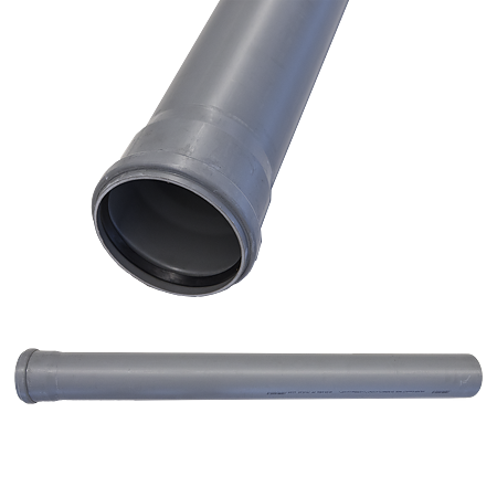 Tub PP Valrom, gri, diametru 110 mm, lungime 1 m Tub PP Valrom, gri, diametru 110 mm, lungime 1 m