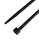 Coliere din plastic, poliamida 6.6, negru, 1000 x 12.5 mm, 100 bucati