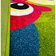 Covor modern Kolibri 11207/130, polipropilena, multicolor cu bufnite, 160 x 230 cm