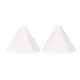 Set colturi exterioare profil inaltator blat de bucatarie, plastic, alb, 2 bucati