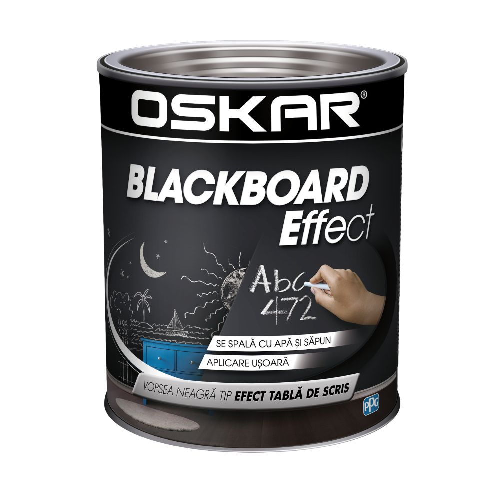 Vopsea decorativa Oskar Blackboard Effect, interior, 1 L acoperis