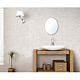 Faianta baie rectificata glazurata Orleans Bianco, crem, lucios, aspect marmura, 30 x 90 cm