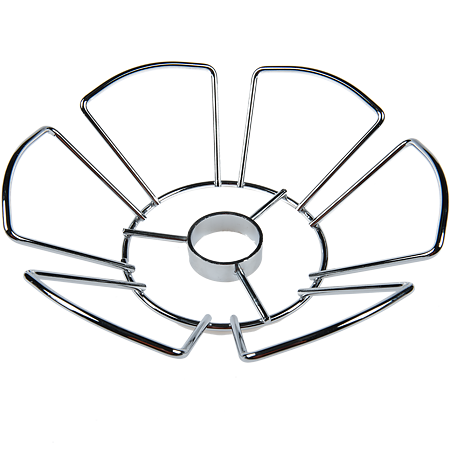Coloana bar cu accesorii si suport pentru pahare, crom, D 31 cm