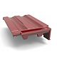 Tigla laterala stanga, Glinex Trend (Polet), bordo, 415 x 260 mm