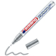 Marker permanent Edding 751, cu vopsea, corp metalic, varf rotund, 1-2 mm, argintiu